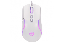 Wired mouse, Marvo CAPO 20, white, optical, 8000 DPI