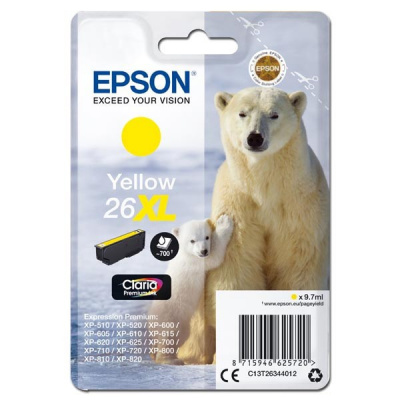 Epson 26XL T2634 yellow original ink cartridge