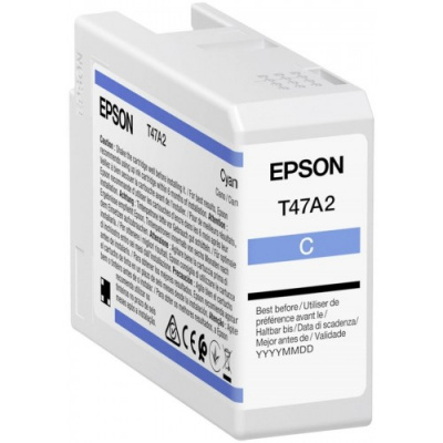 Epson T47A2 C13T47A200 azurová (cyan) originální cartridge
