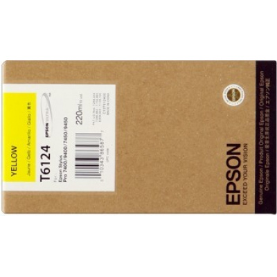 Epson T612400 yellow original ink cartridge