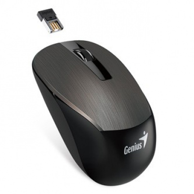Genius Mouse NX-7015 31030019401, 1600DPI, 2.4 [GHz], optic, 3tl., wireless, chocolate brown, 1 pc AA, Blue-eye senzor