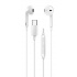 Genius HS-M365, headphones with microphone, white, 2.0, in-ear, USB Type-C
