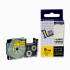 Casio XR-9YW1, 9mm x 8m black / yellow, compatible tape