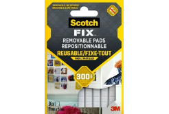 3M Scotch-FIX Removable Pads, adhesive putty in squares, blister card 6 cm x 9 cm