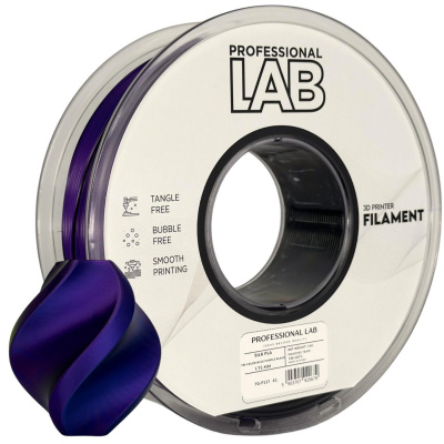 Professional Lab FG-P117-E1, 3D filament, PLA Silk, 1,75mm, 1000g, Tri Color, Blue, Purple, Black