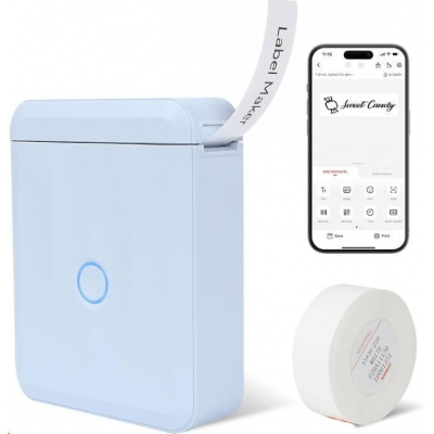 Niimbot D110-M Smart 1AA56301619, label maker, blue + label roll