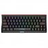 Marvo HECATE 61WR, keyboard US, gaming, Tri-mode, black, mechanical, Rainbow backlighting, red switches