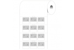 Brady BPT-211-427 / 236989, thermo paper labels, 25.40 mm x 25.40 mm