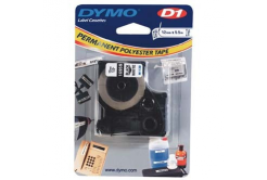 Dymo D1 16959, S0718060, 12mm x 5.5m, black text/white tape, original tape