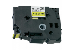 Brother TZ-FX641/TZe-FX641 18mm x 8m, flexi, black / yellow, compatible tape
