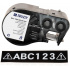 Brady M4C-500-595-BK-WT / 170821, 12.70 mm x 7.62 m, Vinyl, white text / black tape