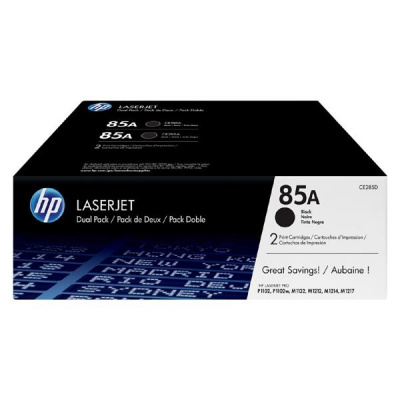 HP 85A CE285AD 2pcs black original toner