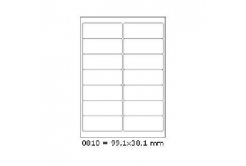 Selfadhesive labels 99,1 x 38,1 mm, 14 labels, A4, 100 sheets