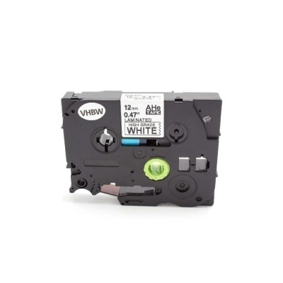 Compatible tape Brother HGe-231, 12mm x 8m, black text/white tape high-speed