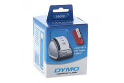 Dymo 99019, S0722480, 190mm x 59mm, white paper labels for wide folders