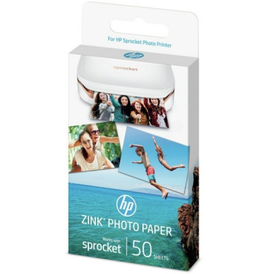 HP 1DE37A Selfadhesive fotopapír HP ZINK 50 x 76 mm 50 sheets 290 g/m2 termo
