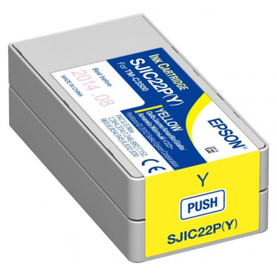 Epson GJIC5(Y) C13S020566 pro ColorWorpc, yellow original ink cartridge