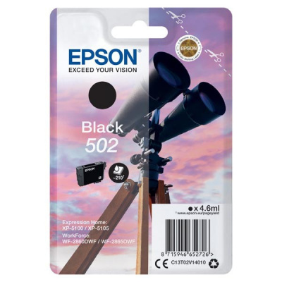 Epson 502 T02V14010 black original ink cartridge