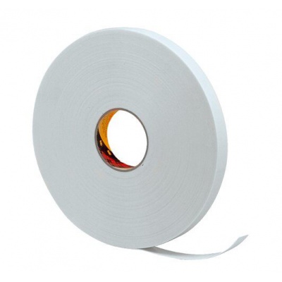 3M 9528W Foam double-sided adhesive mounting tape, white, 25 mm x 66 m