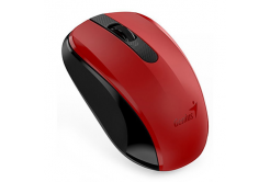 Genius Myš NX-8008S, 1200DPI, 2.4 [GHz], optická, 3tl., bezdrátová USB, červená, 1 ks AA