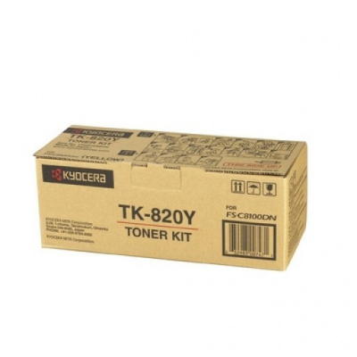 Kyocera Mita TK-820Y yellow original toner