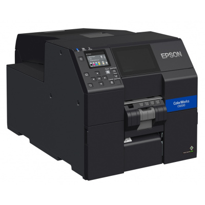 Epson ColorWorks C6000Pe C31CH76202, color label printer, peeler, disp., USB, Ethernet, black