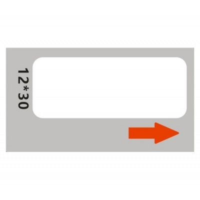 Niimbot A2A68601201, 12x30mm, 210pcs, white self-adhesive labels
