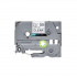 Brother TZ-131S / TZe-131S, 12mm x 4m, black text / transparent tape, original tape