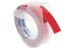 Dymo S0898150 520102, 9mm x 3m, white text/red tape, original tape
