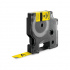 Dymo 18432, 12mm x 5, 5m black / yellow, vinyl, compatible tape