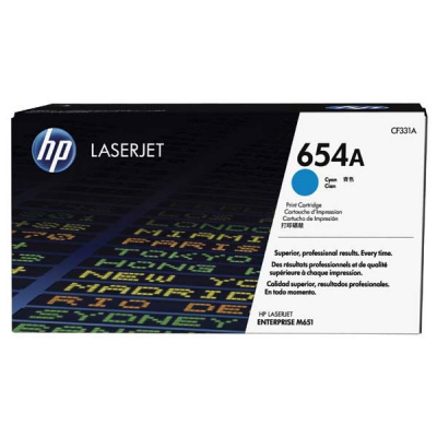 HP 654A CF331A cyan original toner