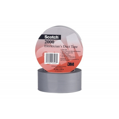 3M 2000 Multi-purpose PVC tape for electricians, grey, 50 mm x 46 m