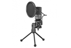 Marvo, streaming microphone, MIC-03, without volume control, black, with a 270° rotating tripod