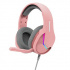 Marvo TACTIC 40, headphones with microphone, wired, pink, 2.0, backlit, USB