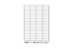 Self-adhesive labels 44 x 12,7 mm, 88 labels, A4, 100 sheets