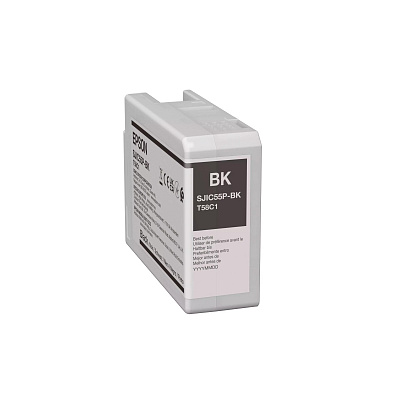 Epson SJIC55-BK C13T58C140 for ColorWorks, black original cartridge