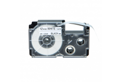 Casio XR-12WE1, 12mm x 8m black / white, compatible tape