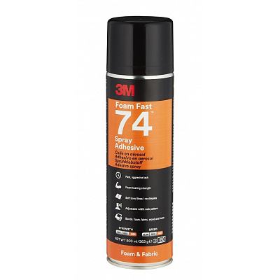 3M 74 Scotch-Weld™, spray adhesive for foams, 500 ml