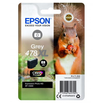 Epson 478XL C13T04F64010 grey  original ink cartridge
