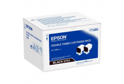 Epson C13S050751 2pcs black original toner