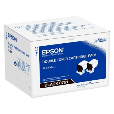 Epson C13S050751 2pcs black original toner