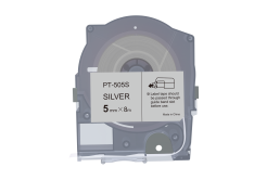 Max LM-505S, 5mm x 8m, silver compatible tape