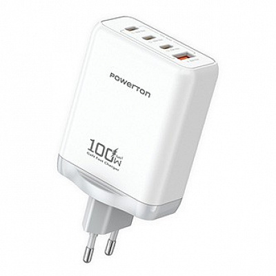 Powerton ENERGY QUANTIX Power Adapter 100W, 4 ports, 3x USB-C, 1x USB-A