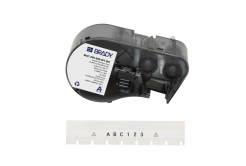 Brady M4C-250-595-WT-BK / 170949, 6.35 mm x 7.62 m, Vinyl, black text / white tape