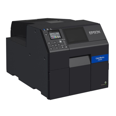 Epson ColorWorks C6000Ae (mk) C31CH76102MK, color label printer, cutter, disp., USB, Ethernet, black