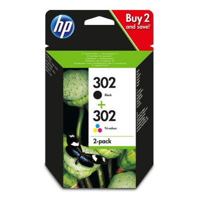 HP 302, X4D37AE multipack original ink cartridge