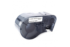 Brady MC-1000-595-WT-BK, self-adhesive vinyl, 25.40 mm x 7.62 m, black text / white tape, compatible tape