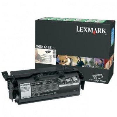 Lexmark X651A11E black original toner