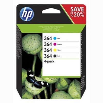 HP original ink cartridge blistr, N9J73AE#301, No.364 Combo pack, CMYK, HP Combo-pack,B8550,C5380,D5460