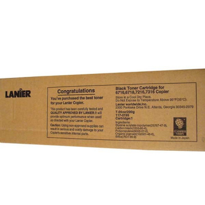 Lanier 117-0195 black original toner